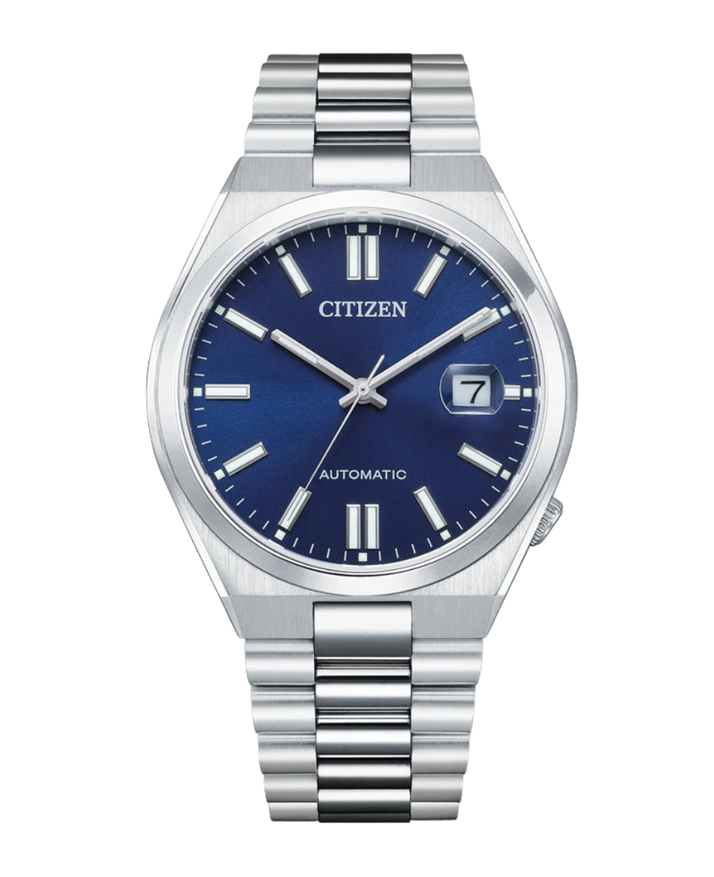 Citizen Eco-Drive NJ0150-81L reloj unisex acero esfera azul cristal zafiro