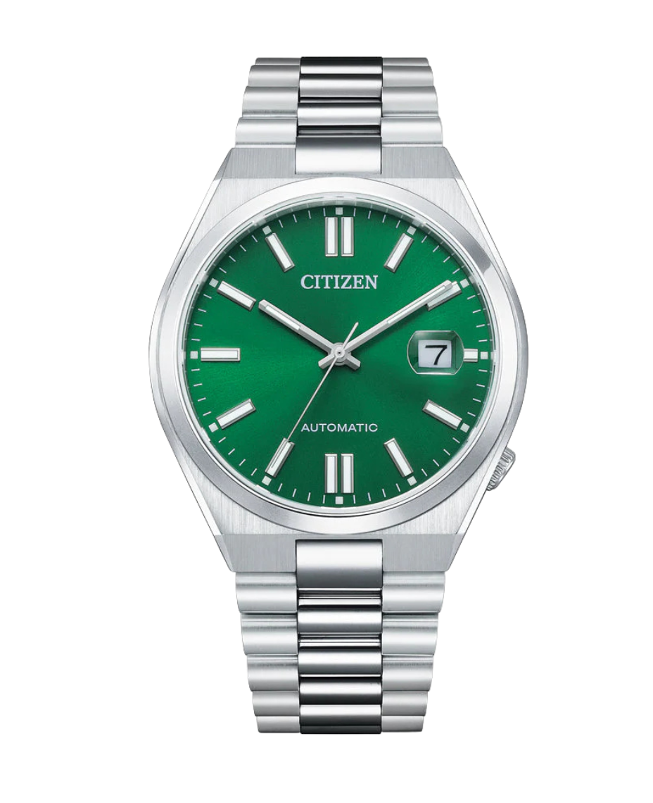 Citizen Eco-Drive NJ0150-81X reloj unisex acero esfera verde cristal zafiro
