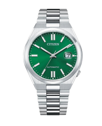 Citizen Eco-Drive NJ0150-81X reloj unisex acero esfera verde cristal zafiro