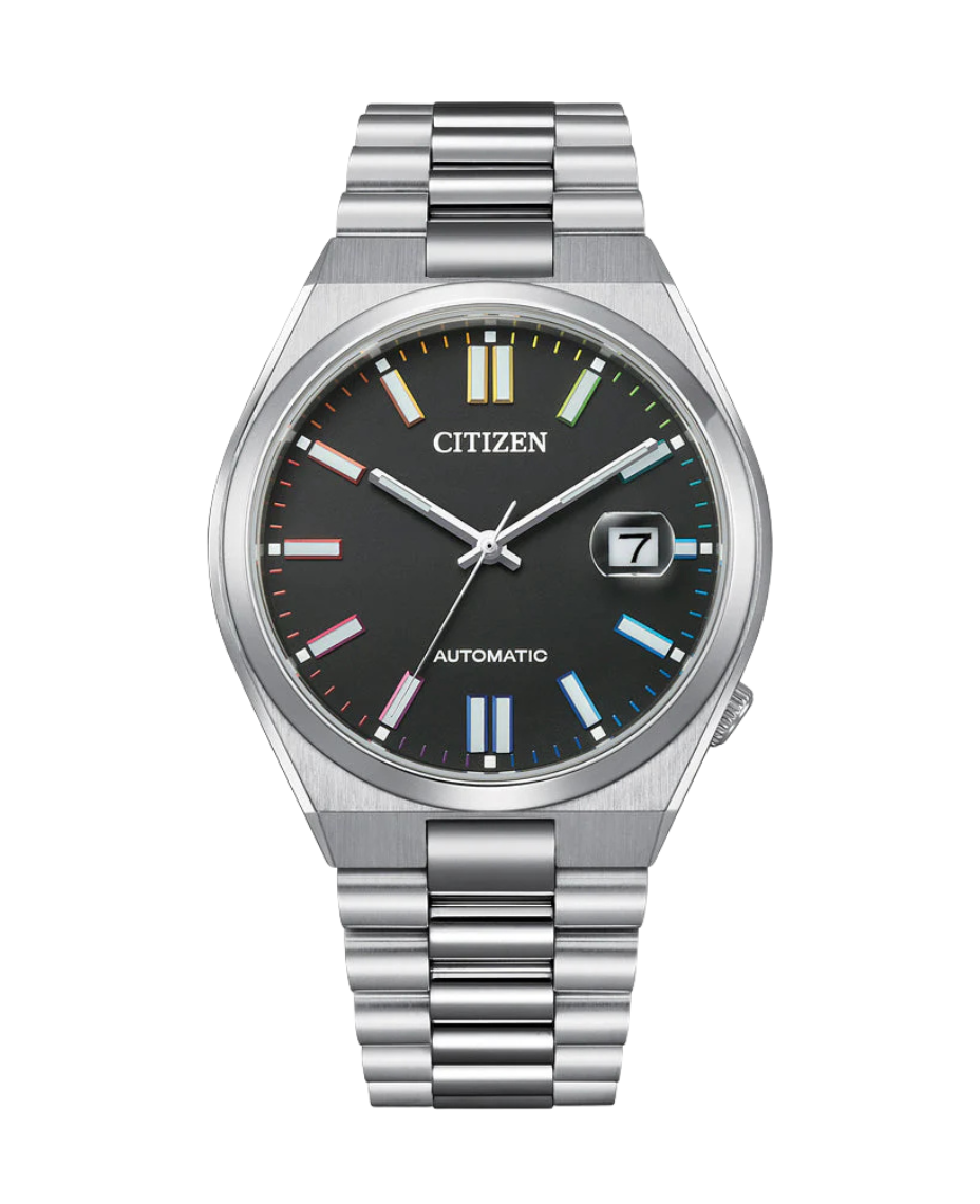 Citizen Eco-Drive NJ0151-53E reloj unisex acero negro cristal zafiro