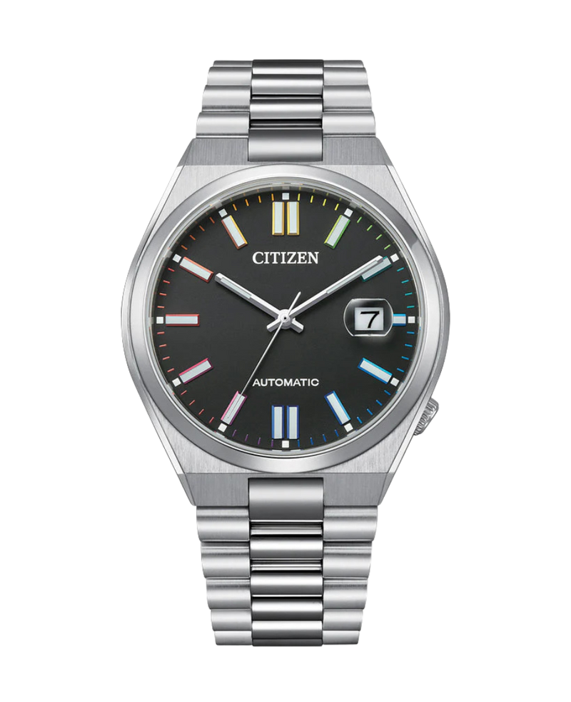 Citizen Eco-Drive NJ0151-53E reloj unisex acero negro cristal zafiro