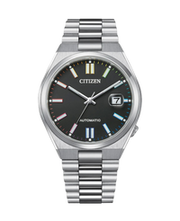 Citizen Eco-Drive NJ0151-53E reloj unisex acero negro cristal zafiro