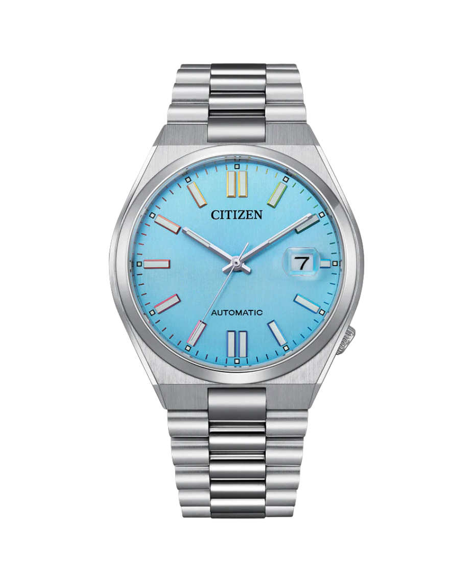 Citizen Eco-Drive NJ0151-53L reloj unisex acero esfera turquesa cristal zafiro