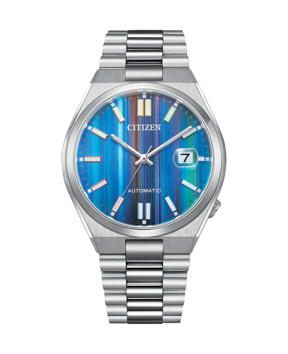 Citizen Eco-Drive NJ0151-53W reloj unisex acero esfera rainbow cristal zafiro