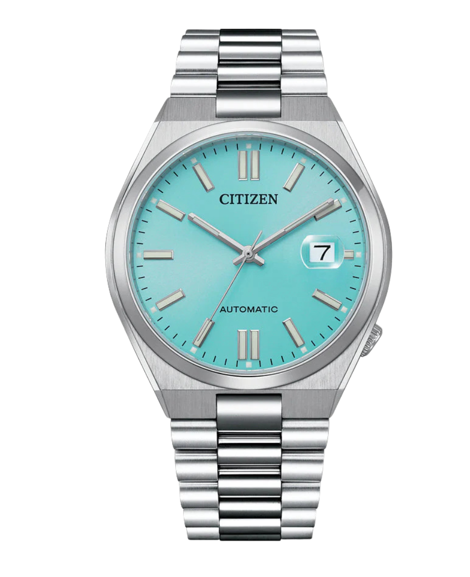 Citizen Eco-Drive NJ0151-88M reloj unisex acero esfera azul cristal zafiro