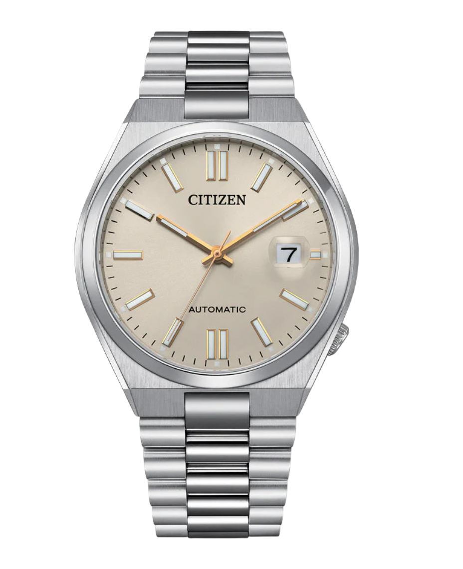 Citizen Eco-Drive NJ0151-88W reloj unisex acero esfera beige