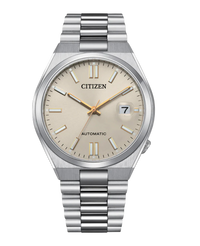 Citizen Eco-Drive NJ0151-88W reloj unisex acero esfera beige