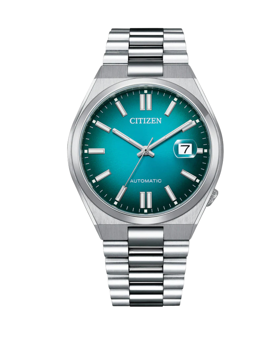 Citizen Eco-Drive NJ0151-88X reloj unisex acero esfera verde