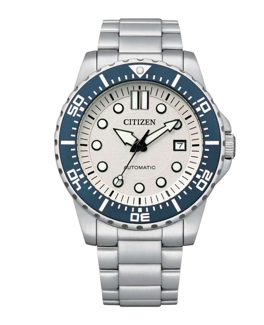 Citizen Eco-Drive NJ0171-81A reloj hombre acero esfera blanca
