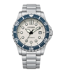 Citizen Eco-Drive NJ0171-81A reloj hombre acero esfera blanca