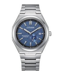 Citizen Eco-Drive NJ0180-80L reloj hombre Super Titanium esfera azul cristal zafiro