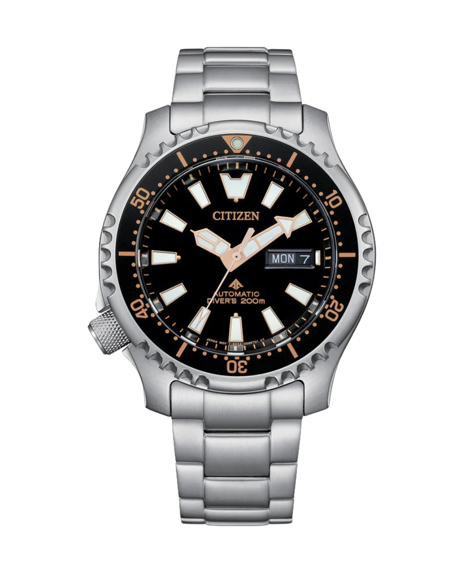 Citizen Promaster NY0160-66E reloj hombre acero negro diver 42mm brazalete metal