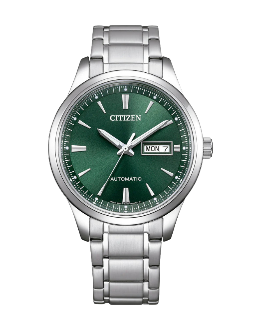 Citizen Eco-Drive NY4058-79X reloj hombre acero esfera verde 40mm