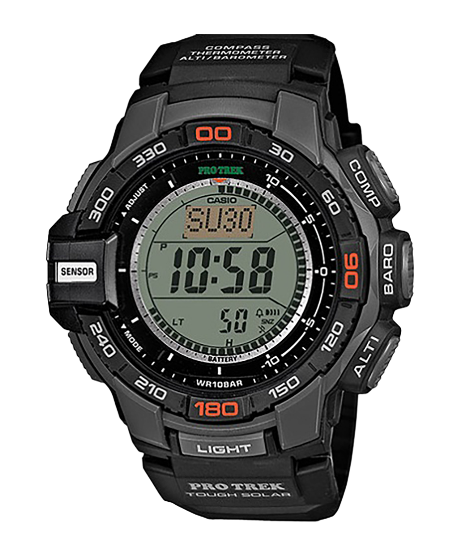 Casio Pro Trek PRG-270-1ER reloj hombre resina negro con sensores digitales