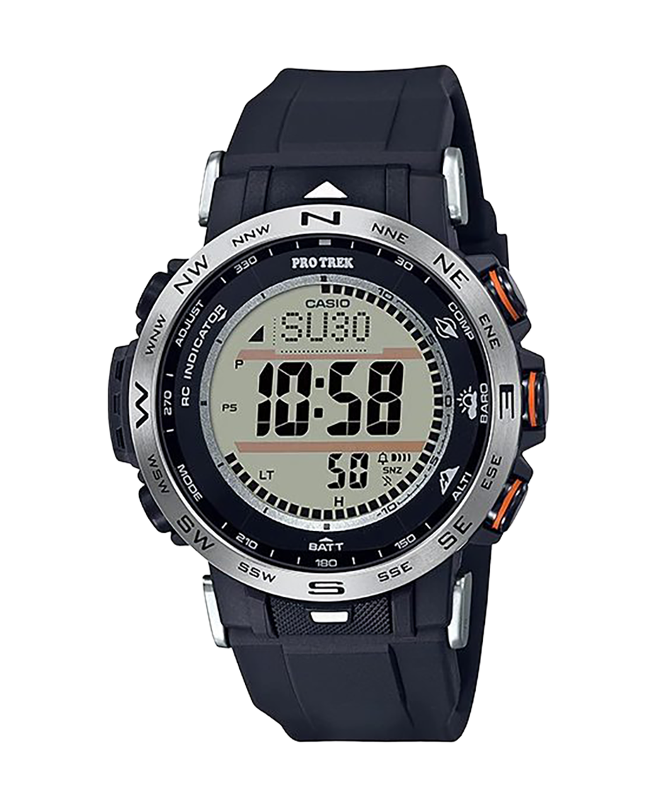 Casio Pro Trek PRW-30-1AER reloj hombre resina negro con sensores triple