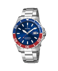 Festina Automatic F20531/5 reloj hombre acero esfera azul cristal zafiro