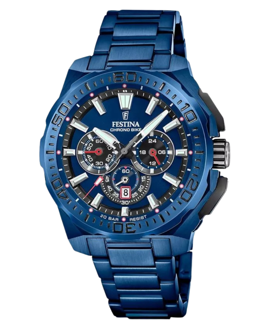 Festina Chrono Bike F20729/1 reloj hombre acero azul cronógrafo deportivo