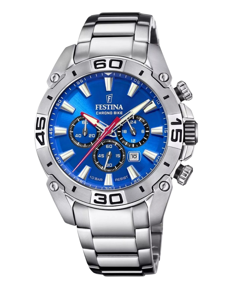 Festina Chrono Bike F20543/2 reloj hombre acero cronógrafo esfera azul