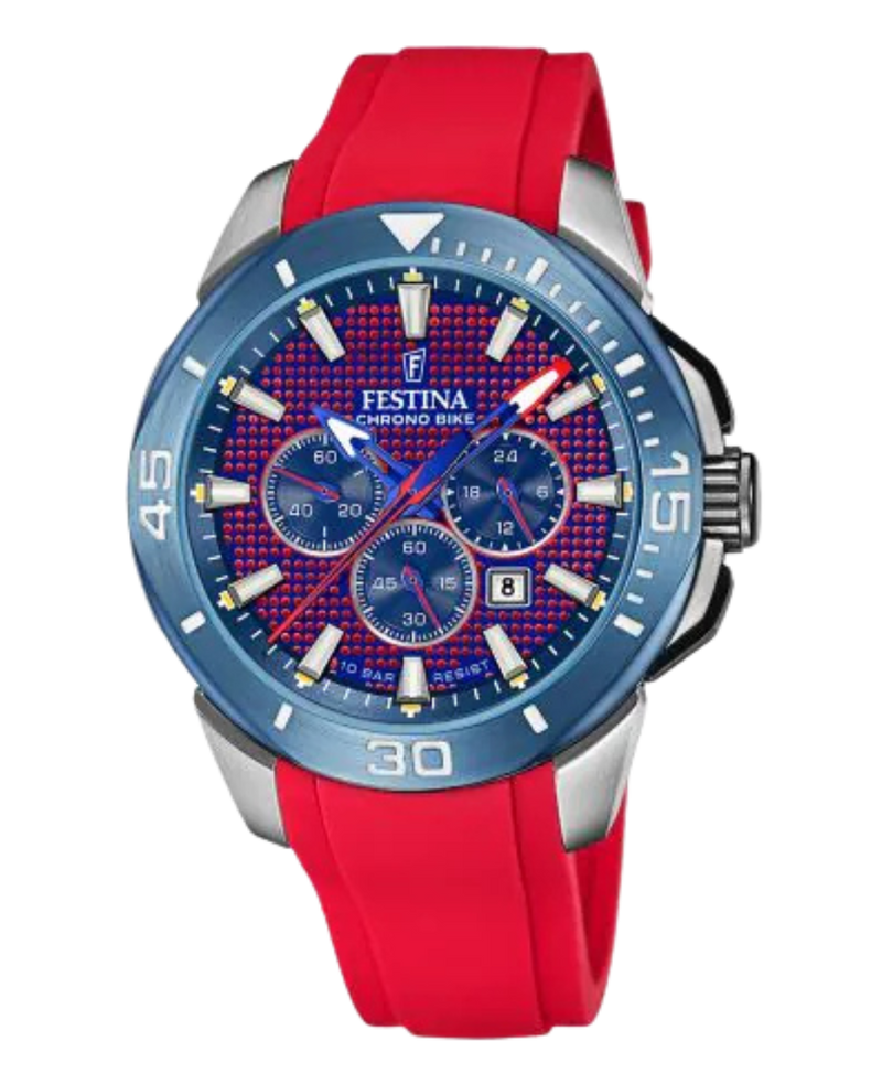 Festina Chrono Bike F20642/2 reloj hombre acero esfera roja cronógrafo deportivo
