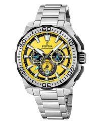 Festina Chrono Bike F20724/4 reloj hombre acero esfera amarilla cronógrafo deportivo