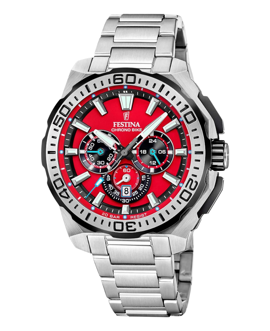 Festina Chrono Bike F20724/5 reloj hombre cronógrafo acero negro deportivo Tour de France