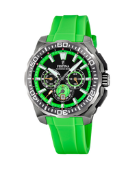Festina Chrono Bike F20725/3 reloj hombre acero cronógrafo correa caucho verde esfera negra