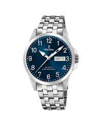 Festina Classics F20357/C reloj hombre acero inoxidable azul plateado 41mm