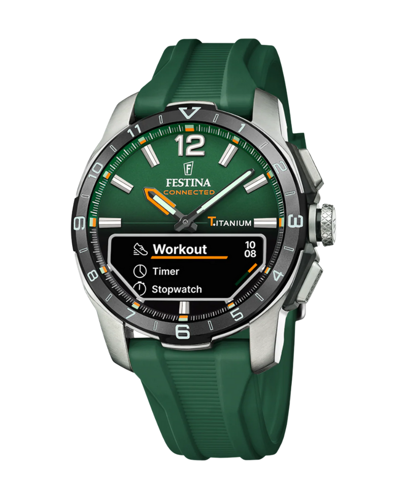 Festina Connected F23000/2 reloj hombre smartwatch titanio verde