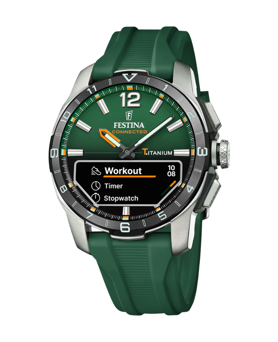 Festina Connected F23000/2 reloj hombre smartwatch titanio verde