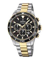 Festina Prestige F20363/3 reloj hombre cronógrafo acero negro 44.3mm