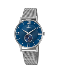 Festina Retro F20568/3 reloj hombre acero esfera azul vintage