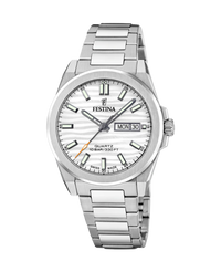 Festina Swiss Made F20073/1 reloj hombre acero plateado cristal zafiro