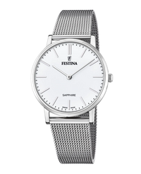 Festina Swiss Made F20014/1 reloj hombre acero inoxidable esfera blanca