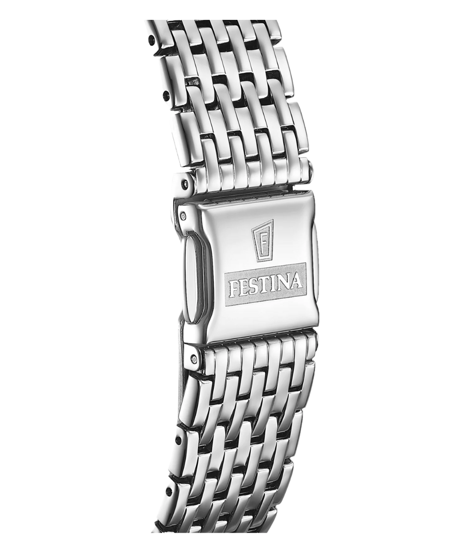 Festina Swiss Made F20018/1 reloj hombre acero plateado cristal zafiro
