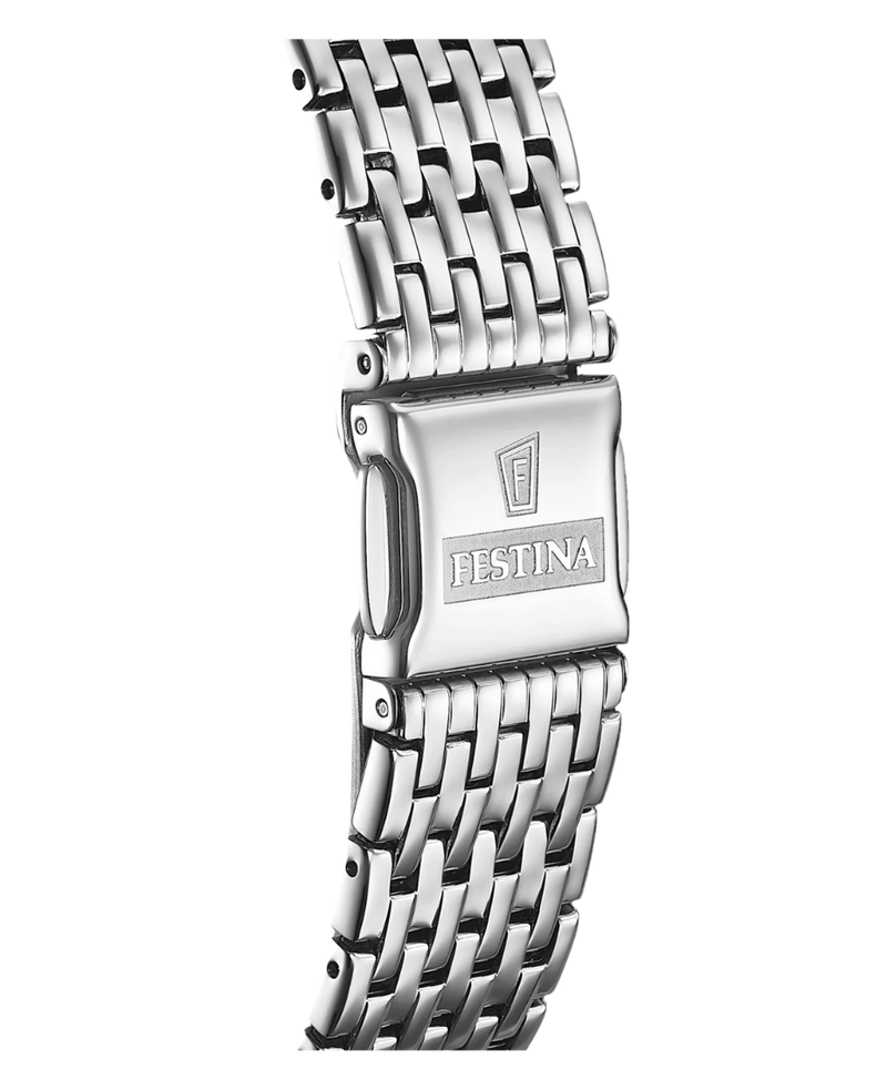 Festina Swiss Made F20018/1 reloj hombre acero plateado cristal zafiro