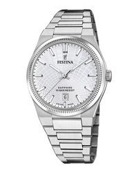 Festina Swiss Made F20051/1 reloj hombre acero plateado cristal zafiro
