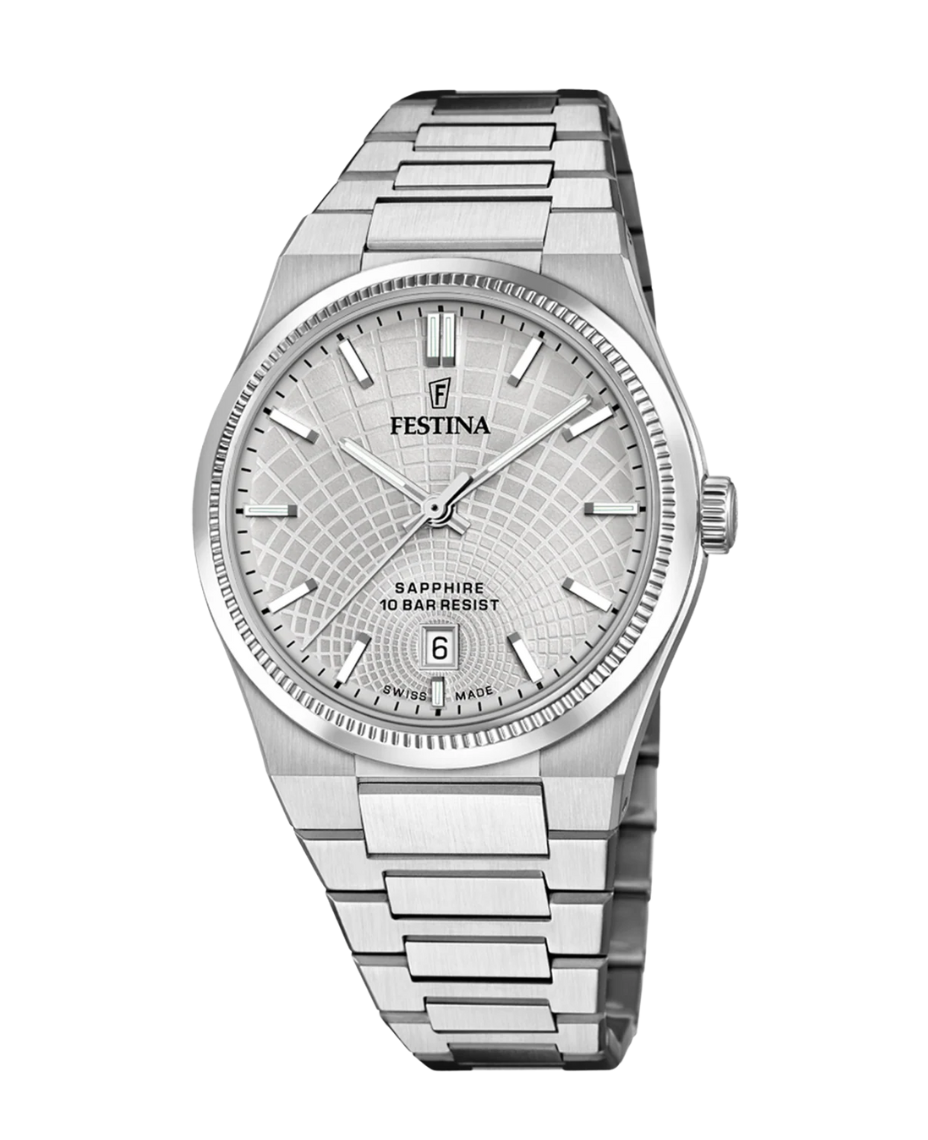 Festina Swiss Made F20051/2 reloj hombre acero esfera gris