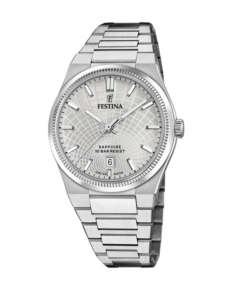 Festina Swiss Made F20051/2 reloj hombre acero esfera gris