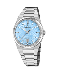 Festina Swiss Made F20051/3 reloj hombre acero esfera azul cristal zafiro