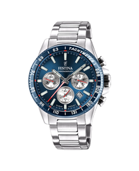 Festina F20560/2 reloj cronógrafo hombre acero esfera azul 45mm