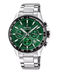 Festina F20560/4 reloj hombre cronógrafo acero esfera verde 45mm