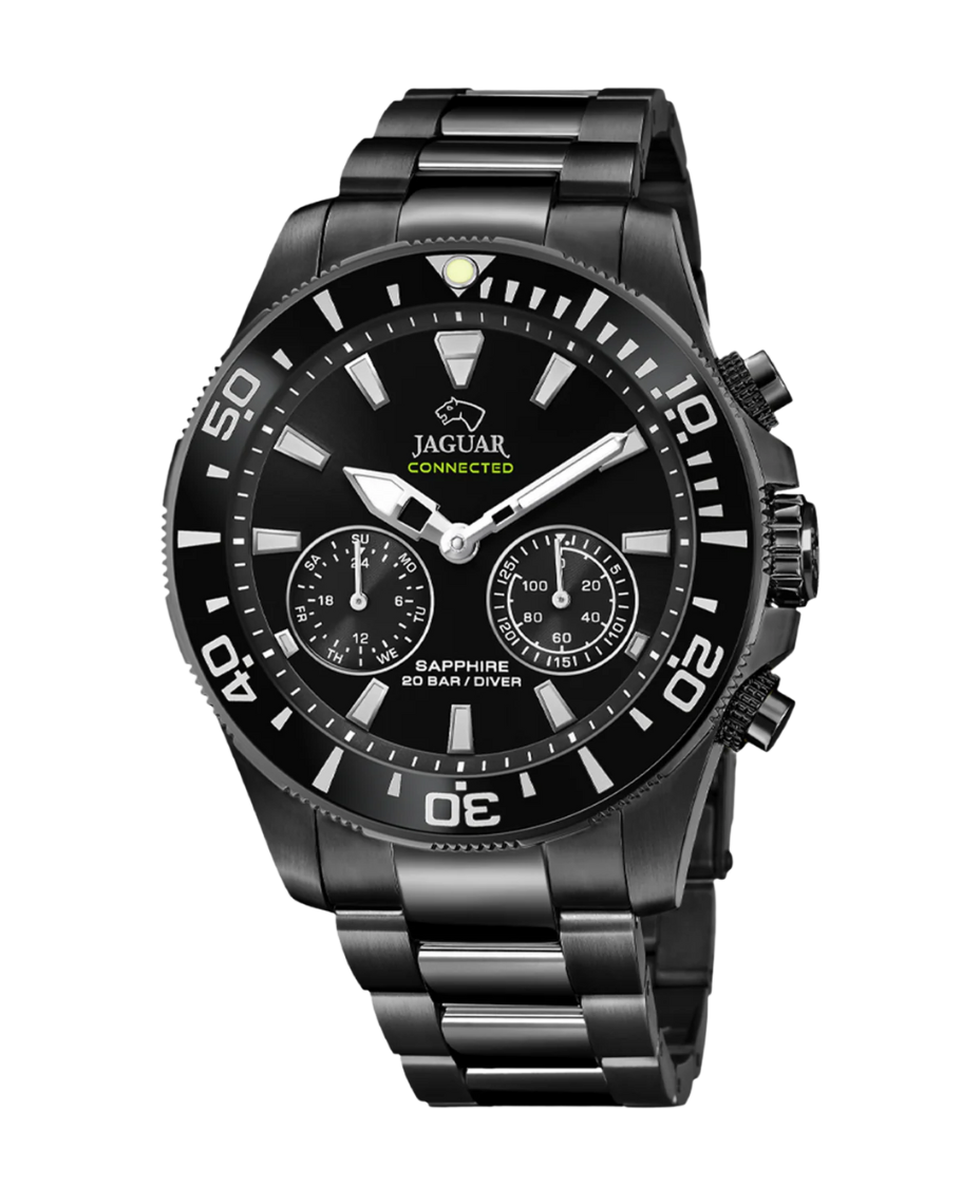 Jaguar Connected J929/1 reloj smartwatch hombre acero negro funciones inteligentes