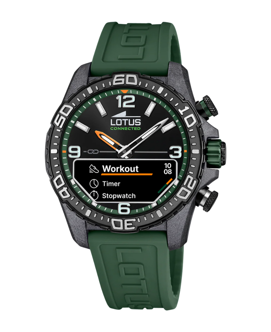 Lotus Classic 20000/2 reloj hombre smartwatch fibra carbono verde
