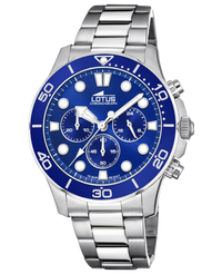 Lotus Excellent 18756/1 reloj hombre cronógrafo acero azul 44mm