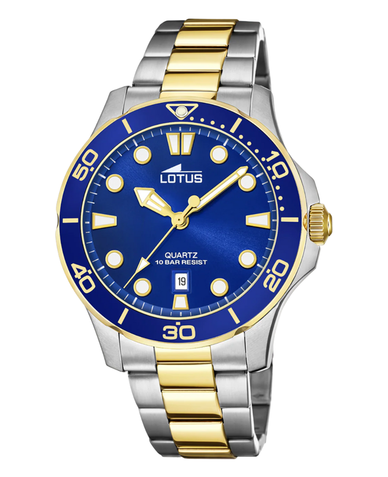 Lotus Excellent 18760/1 reloj hombre acero inoxidable azul esfera multicromática