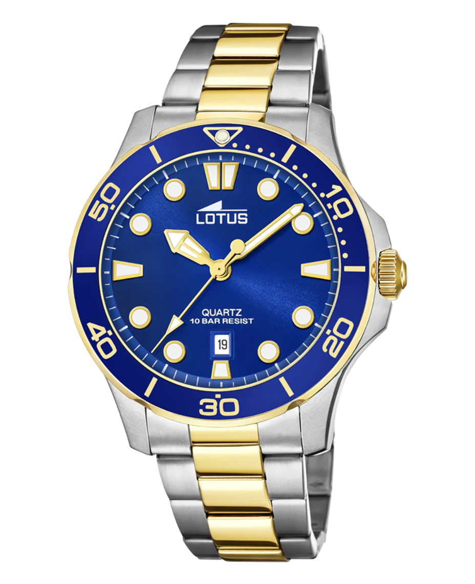 Lotus Excellent 18760/1 reloj hombre acero inoxidable azul esfera multicromática