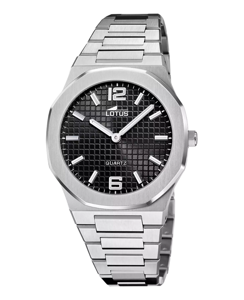 Lotus Excellent 18841/4 reloj hombre acero negro esfera negra