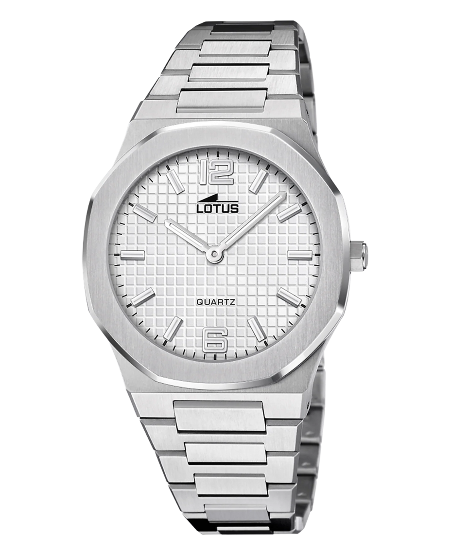 Lotus Excellent 18841/1 reloj hombre acero plateado esfera clásica