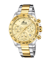 Lotus Freedom 18913/2 reloj hombre cronógrafo acero esfera beige