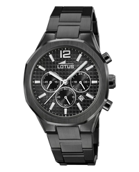 Lotus Freedom 18849/1 reloj hombre cronógrafo acero negro esfera negra